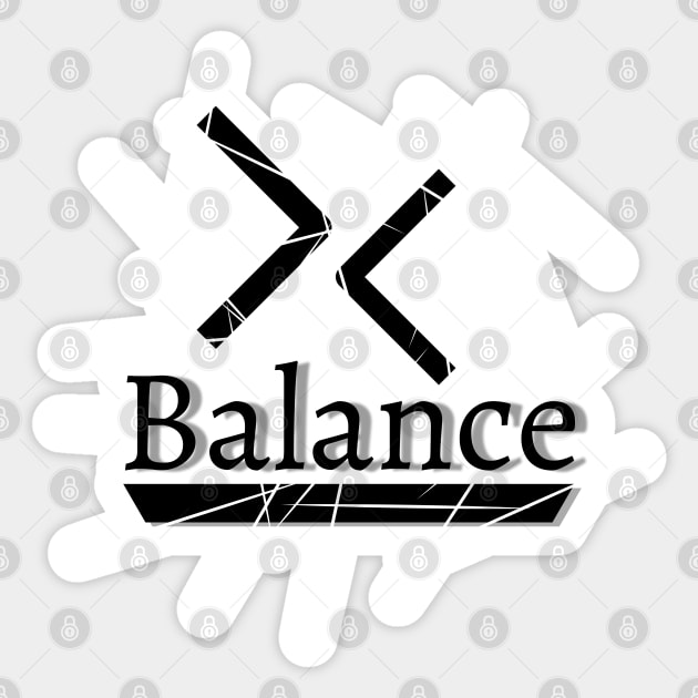 Balance Sticker by PositiveMindTee